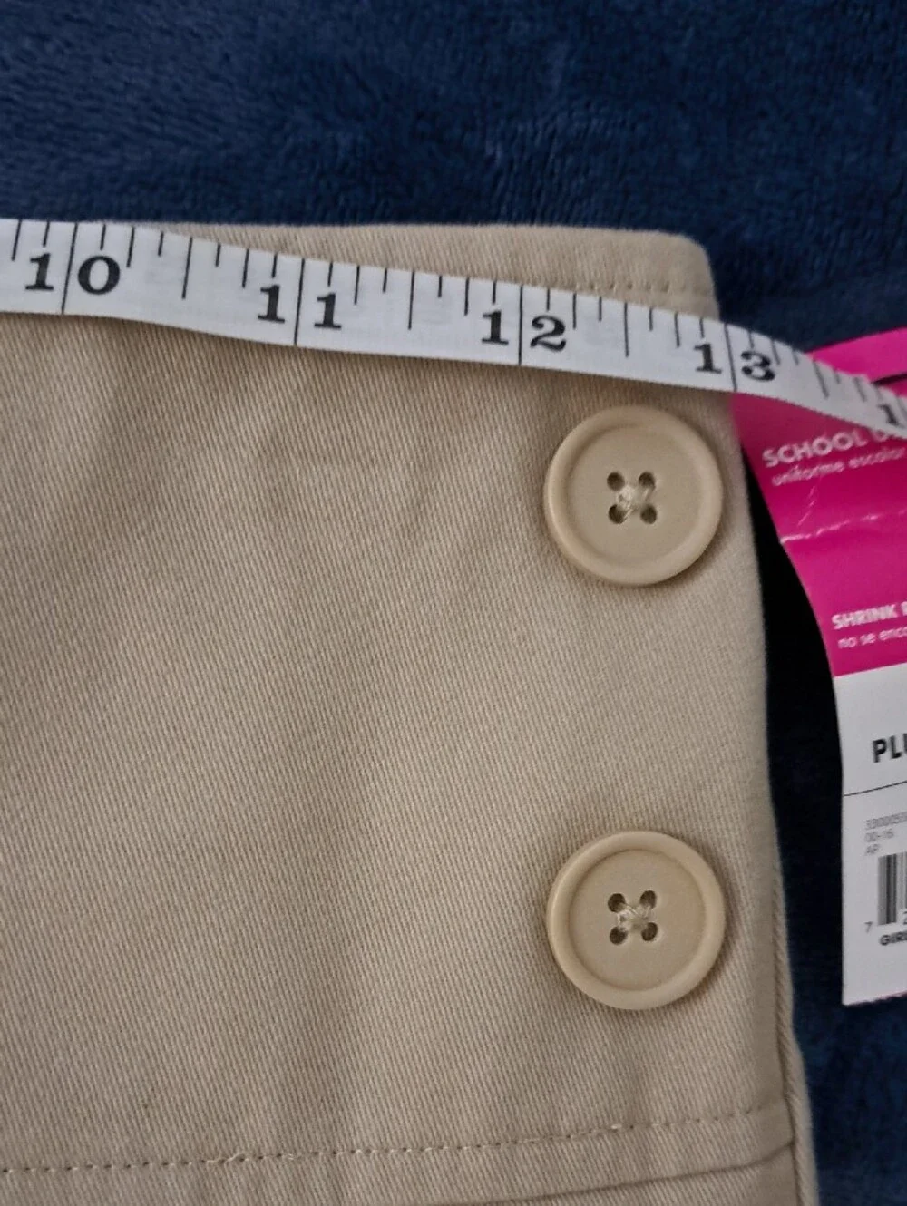 George Khaki Button-Accent Pleated Mini Skirt